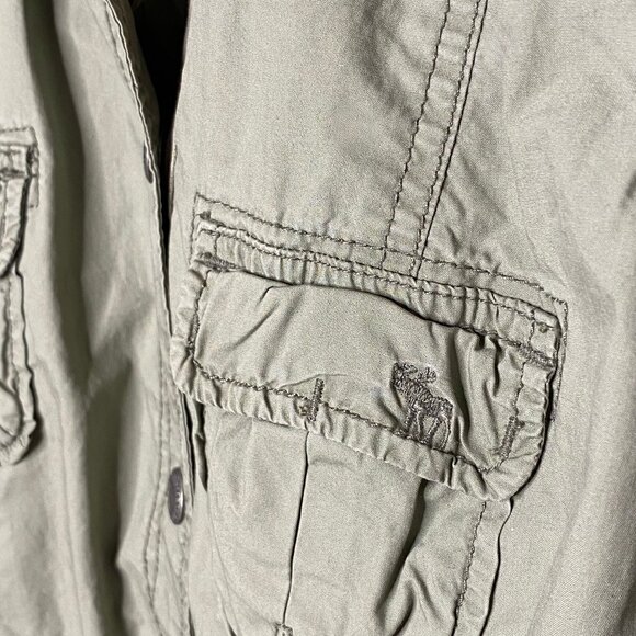 Military Inspired Women’s Abercrombie and Fitch Olive Green Cotton Jacket - Picture 4 of 14